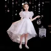 Ethnic Clothing 2023 Princess Evening Dress Girl Kids Children White Exquisite Sequins Dresses Party And Wedding