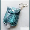 Party Favor Leopard Sanitizer Bottle Bags Keychain With 30Ml Empty Hand Holder Pu Leather Per Er Dda545 Drop Delivery Home Garden Fe Otfzn