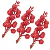 Decorazioni natalizie 69HF Bacche di ciliegio artificiali Decorazione floreale Tavolo Simulazione di frutti di bosco