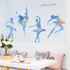Vägg klistermärken dansar balett flickor tonåring sovrum vardagsrum dekor konst väggmålning flicka estetisk diy gåva