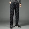 Men's Pants Outdoor Duck Down Camping Windproof Sports Thermal Trousers 230131