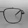 Sunglasses Frames Ultra-light Denmark Brand Retro Square Eyeglasses Prescription Myopia Reading Eyewear 9744 Titanium Glasses Men Women