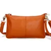 Evening Bags Fashion 13 Colors Women Bag Genuine Leather Clutch Candy Color Women's Crossbody Messenger 30#
