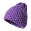 Basker vinter beanies hatt för kvinnor män tonåring stickad virkning skallies utomhus fast färg unisex höst casual ull mössor