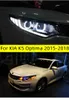 مصباح الرأس لـ KIA K5 Optima LED المصباح الأمامي 20 15-20 18 المصابيح الأمامية K5 Optima Drl Turn Signal High Beam Beam Eye Eye Projector Lens