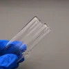 Folhas de plástico de vidro 20pcspack laboratório 15x150mm Tubos de teste de fundo plano transparente com rolhas de madeira para recipiente de laboratório 230130