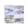 Charm Bracelets Glass Ball Dried Flower Bracelet Handmade Rope Knot Braided Ceramics Beads Jewelry Drop Delivery Ot5Ec