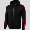 Męskie bluzy męskie męskie jesień swobodny sweter z kapturem Top Kolor Long Jacket Athletic Vintage Men Ubranie etniczne skoczek