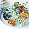 Decorative Flowers Foam Artificial Berries Wedding Home Table Party Decoration Mini Christmas DIY Fruit Small Fake Berry Arrangment TH271