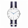 Polshorloges nylon riemstijl complete kalender kwarts vrouwen kijken topmerk horloges mode casual pols relojes