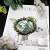 Strand Stones naturais Bloodstone Bloodstone Homens Mull Meditação Mala Spiritualidade Jóias Bracelets Chakra de Chakra