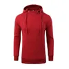 Herrtröjor Zogaa Spring Autumn Hooded Zipper Sport Fashion Solid Color Sweater Oversize Casual Mens Sweatshirt