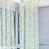 Curtain Printed Flower Sheer Curtains Voile Tulle For Kitchen Living Room Bedroom Window Treatment Screening Drapes Home Decoration