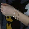 Charm Armband 5A CZ Tennis Chain 15 4cm Fashion Zirconia Armband 2023 Summer Candy Pastell Color Jewelry