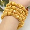 Bracelet 4pcs / Lot Indien Or Couleur Bracelets Charme Bracelets Pour Femmes Bijoux Africains De Luxe Dubaï Plaqué Or Bijoux Cadeau De Mariage 230131