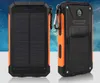 Banco de energía solar portátil 20000mAh Carga de batería externa Poverbank Cargador de batería externo Luz LED para todos los teléfonos inteligentes