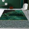 Carpets Light Luxury Dark Green Ginkgo Living Room Carpet Abstract Marble Pattern Bedroom Rugs Home Study Office Balcony Decoration Rug
