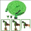 Watering Equipments Plastic Green Blue Lengthen 150Ft Graden Retractable Water Hose Set Car Washing Expand Mtifunction Spray Dh07555 Dhzmk