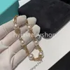 T Diseñador cadena de eslabones Pulsera de pera Collar aretes conjuntos de anillos 925 joyería de plata esterlina oro rosa oro de 18 k Clásico Fashi302g