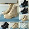 Designer Men Women Boots Monolith shiny Detachable Nylon Pouch Combat Shoes nylon Hailf Outdoor Thck Bottom Mid-length