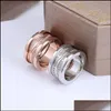 Band Rings Diamond Ring Fashion Couple Stainless Steel Valentines Day Gift For Men And Women2457 Drop Delivery Jewelry Dhusg