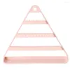 Jewelry Pouches Hanging Decoration Necklace Rack Earring Holder Triangle Shape Display Stand Space Saving Plastic Solid Gift Organizer