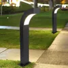 Aluminium étanche IP65 LED pelouse lumière extérieure jardin borne paysage voie pilier cour Villa lampes