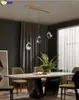 Ljuskronor fumat modern nordisk stil pendent lampa kristall k9 koppar h￤ngande ljus fixtur matsal bar rund bas diamant led belysning