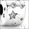 Charms 925 Sterling Sier Constellation Clip Bransoletka moda kobiety