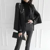 Women's Two Piece Pants Spring Autumn 2 Trouser Suits Elegant Women Temperament Formal Casual Striped Cloak Belt Coat Blazer Slim Set Outfit 230131