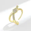 Wedding Rings Jianery Ins Style Bow Knot For Women Men Lover Finger Ring Minimalist Jewelry Boho Wholesale