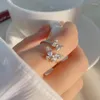 Wedding Rings Vintage Butterfly For Women Lover Verstelbare Ring Open Cuff Engagement Sieraden Gift