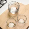 Kaseler 12 adet küçük cam istiflenebilir açık kase yuvarlak tatlı yemekleri yan set su kestane