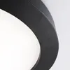 Plafoniere Lampada a LED circolare nera moderna e semplice Lampada da balcone creativa per ristorante Camera da letto Soggiorno