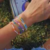 STRAND LADY 2023 Koreaanse bloem regenboog acryl parel handgemaakte kralen armband voor vrouwen meisjes vakantie sieradenfeest groothandel