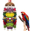 Andere vogels benodigdheden 1 st Pet Parrot Toys houten duurzaam s kauw groot kleurrijk voor macaw swing speelgoed s accessoires Hun 230130