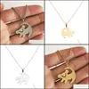 Les boucles se souviennent de qui vous ￪tes des lettres Choker Long Chain Fashion Jewelry Women Women Women Office The Lion King Simba Collier en acier inoxydable Llis2 Dhhut