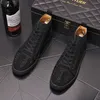 Mocasines informales a la moda para hombre, zapatos de vestir con diamantes de imitación, zapatos masculinos de estilo italiano para fiesta y boda