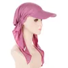 Boll Caps Gorras Jaycosin 2023 Womens Casual Head Hat Cap Huvudbonader Muslim Turban Headwrap Girls Baseball Fast