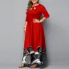 Robes grande taille taille hiver numérique or imprimé Maxi femme année élégante longue robe de soirée de mariage pour les femmes nuit 230130