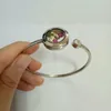 Bangle 2023 Leuke 20 mm 25 mm 30 mm 316L roestvrijstalen kristalschroef draai Living drijvende charme gemakte armband voor vrouwen