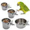 Inne zaopatrzenie ptaków pudełko ze stali nierdzewnej pudełka papugi miski miski