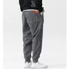 Men's Pants Printemps hommes pantalons taille élastique velours côtelé pantalon mode Streetwear extérieur mâle Jogging pantalon pantalons Para Hombres 230131