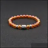 Urok Bracelets Bransoletka naturalna R Buddha Head Bead Bdehome Drop Reliody Biżuteria DH8A9