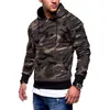 Sweat à capuche pour hommes, pull à capuche rayé plissé à manches longues, Camouflage, mode, vêtements de Sport d'automne 3XL