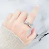 Bröllopsringar Jianery Ins Style Bow Knot för kvinnor Män Lover Finger Ring Minimalistiska smycken Boho Partihandel