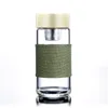 350ml Glass Water Bottles Heat Resistant Round Office Car Cup With Stainless Steel Tea Infuser Strainer Tumblers