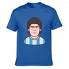 Camisetas masculinas Maradona camisa famosa de verão algodão o-gola autêntica novidade personaliza cartas