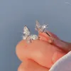 Obrączki ślubne Vintage Butterfly dla kobiet miłośników Regulowany pierścionek Otwarty mankiet zaręczynowy Prezent biżuterii
