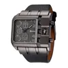 Zegarwatche Oulm 3364 Casual Na ręce na rękę Square Dial szerokość paska Męska Kwarcowa Zegarek Luksusowa marka Male Clock Super Big Men Watches MO3059